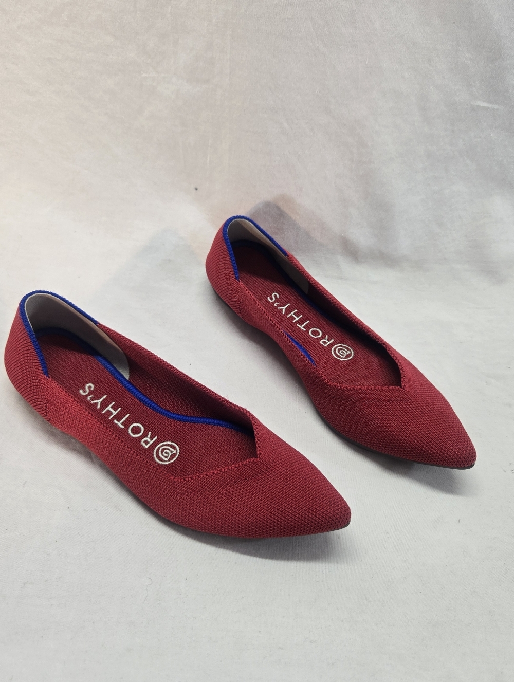 Rothy's The Point Flats 5.5 Red Classic Soft Flexible Washable